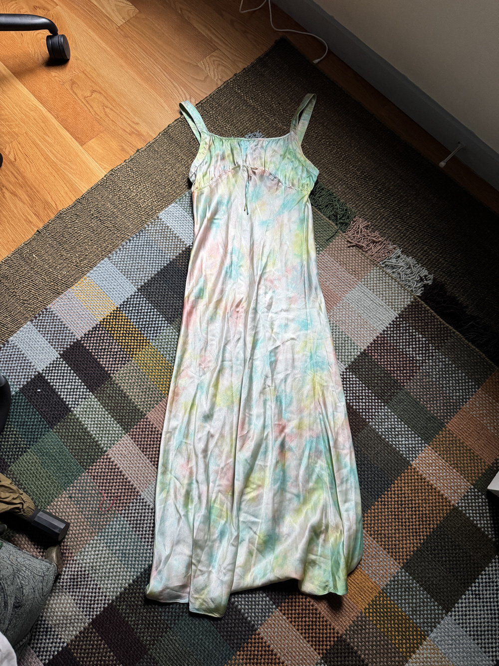 Pastel Watercolor Maxi Dress Sample